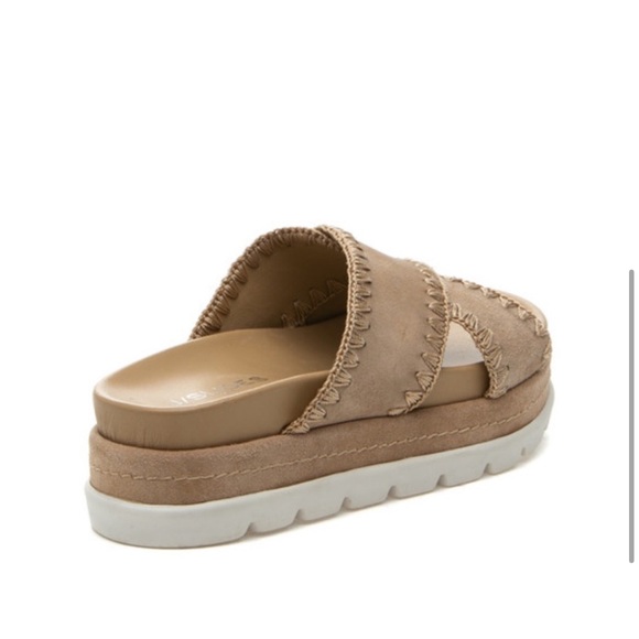 NWT J/SLIDES BOO Sand Suede Sandal - Picture 3 of 15